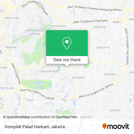 Komplek Palad Hankam map