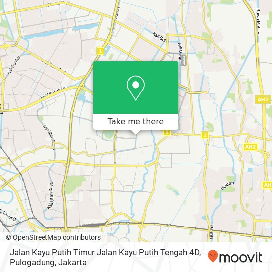 Jalan Kayu Putih Timur Jalan Kayu Putih Tengah 4D, Pulogadung map