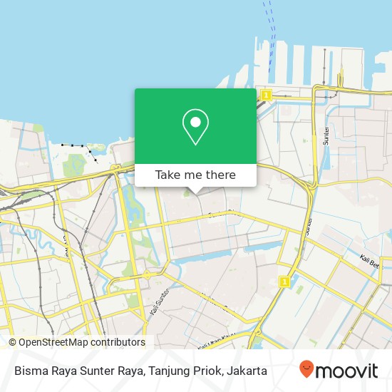 Bisma Raya Sunter Raya, Tanjung Priok map