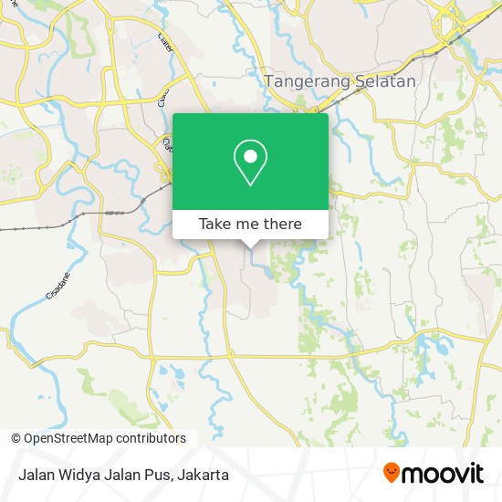 Jalan Widya Jalan Pus map