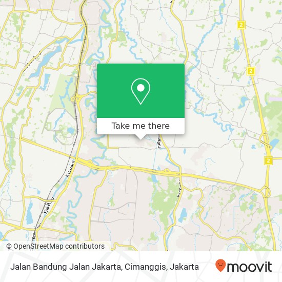 Jalan Bandung Jalan Jakarta, Cimanggis map