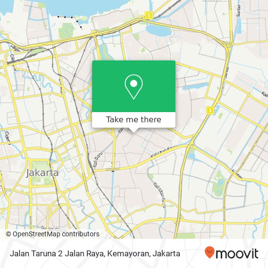 Jalan Taruna 2 Jalan Raya, Kemayoran map