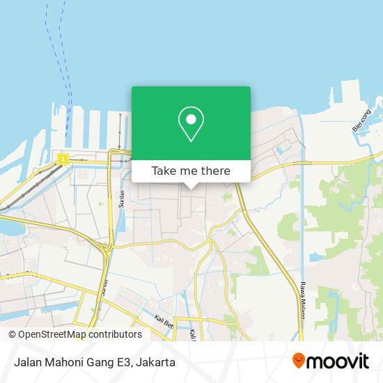 Jalan Mahoni Gang E3 map