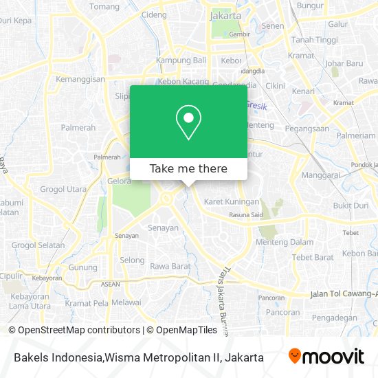 Bakels Indonesia,Wisma Metropolitan II map