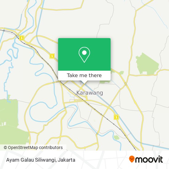 Ayam Galau Siliwangi map