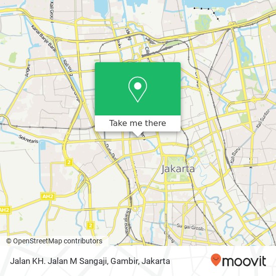 Jalan KH. Jalan M Sangaji, Gambir map