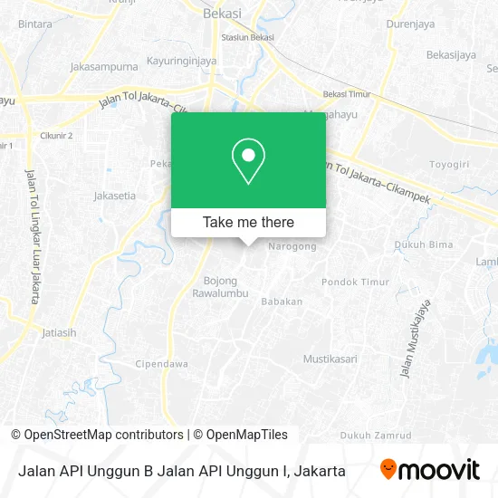 Jalan API Unggun B Jalan API Unggun I map