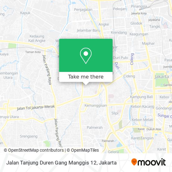 Jalan Tanjung Duren Gang Manggis 12 map
