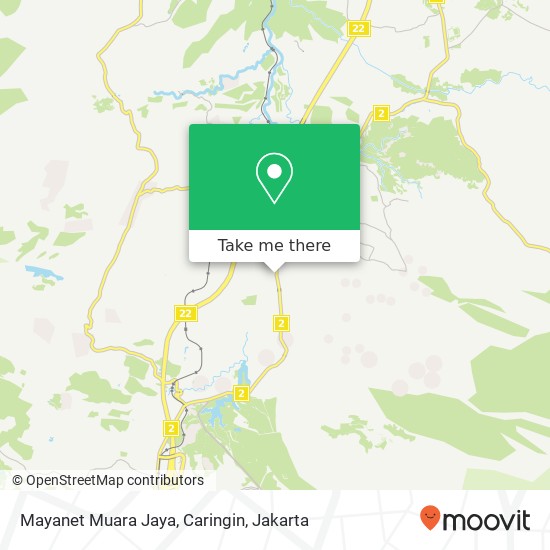 Mayanet Muara Jaya, Caringin map