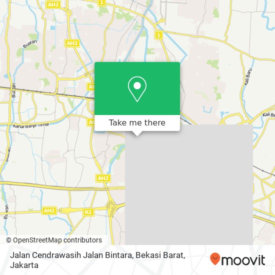 Jalan Cendrawasih Jalan Bintara, Bekasi Barat map