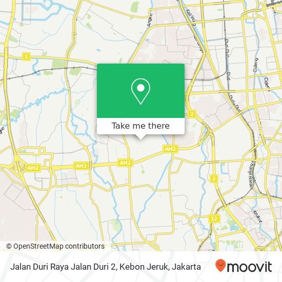 Jalan Duri Raya Jalan Duri 2, Kebon Jeruk map