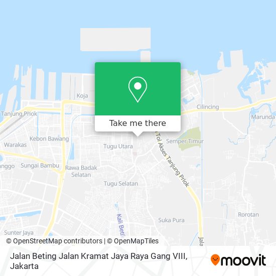 Jalan Beting Jalan Kramat Jaya Raya Gang VIII map