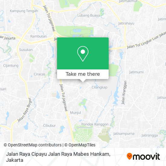 Jalan Raya Cipayu Jalan Raya Mabes Hankam map