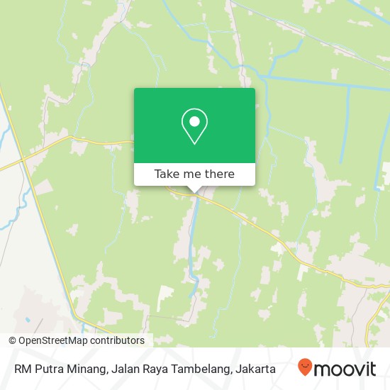 RM Putra Minang, Jalan Raya Tambelang map