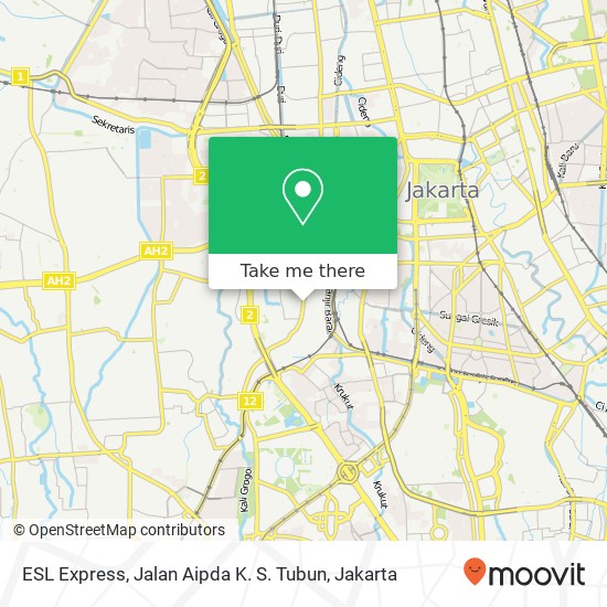 ESL Express, Jalan Aipda K. S. Tubun map