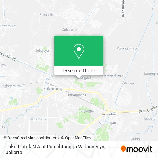 Toko Listrik N Alat Rumahtangga Widanaesya map
