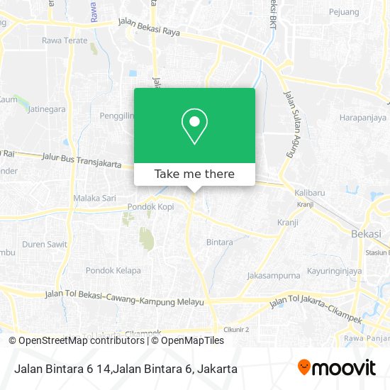 Jalan Bintara 6 14,Jalan Bintara 6 map