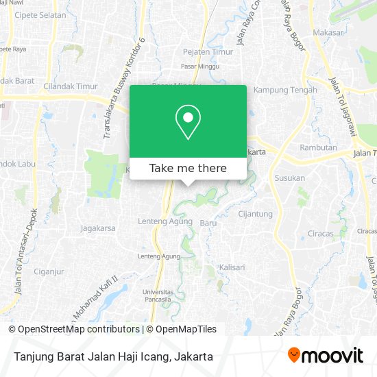 Tanjung Barat Jalan Haji Icang map