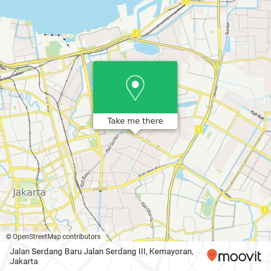 Jalan Serdang Baru Jalan Serdang III, Kemayoran map