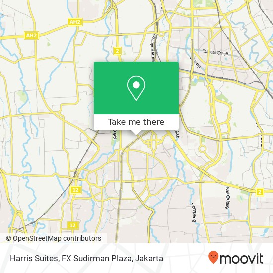 Harris Suites, FX Sudirman Plaza map