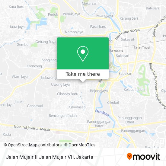 Jalan Mujair II Jalan Mujair VII map
