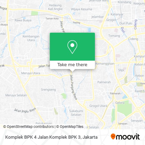 Komplek BPK 4 Jalan Komplek BPK 3 map