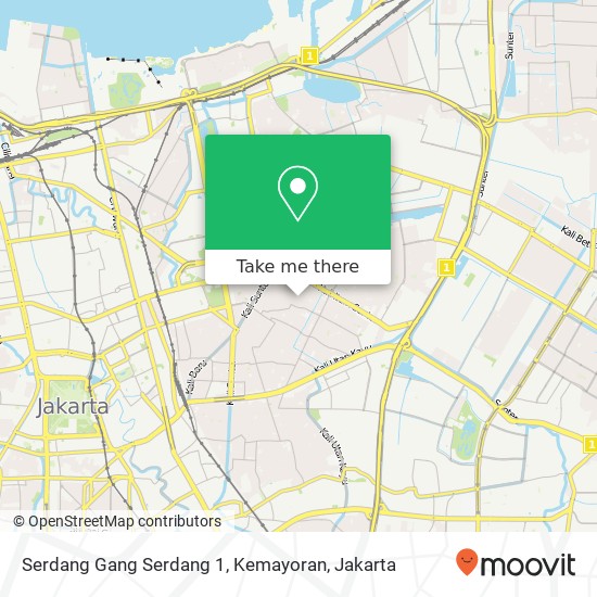 Serdang Gang Serdang 1, Kemayoran map