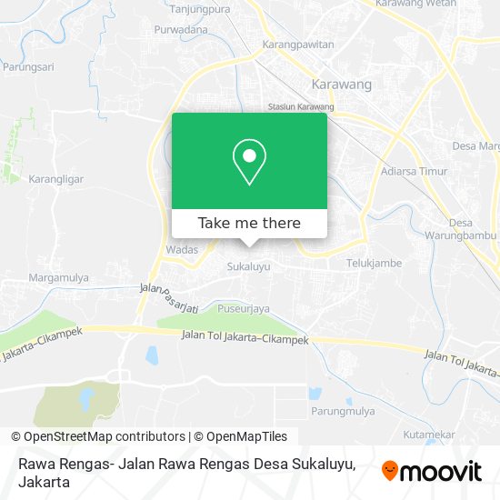 Rawa Rengas- Jalan Rawa Rengas Desa Sukaluyu map