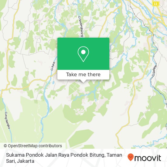 Sukama Pondok Jalan Raya Pondok Bitung, Taman Sari map