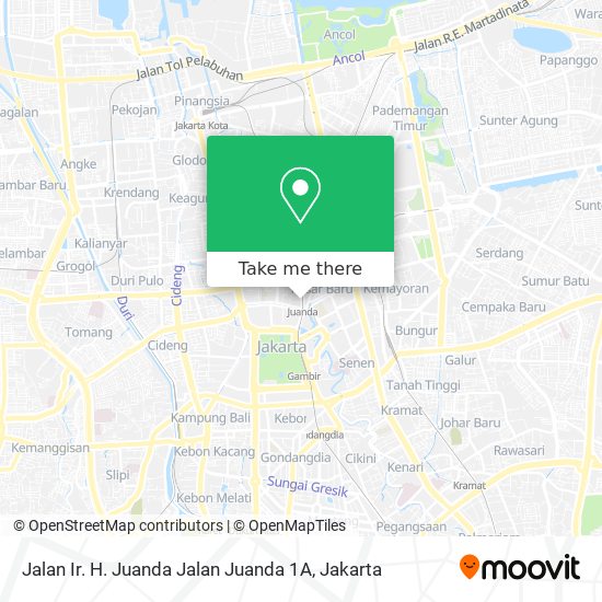 Jalan Ir. H. Juanda Jalan Juanda 1A map