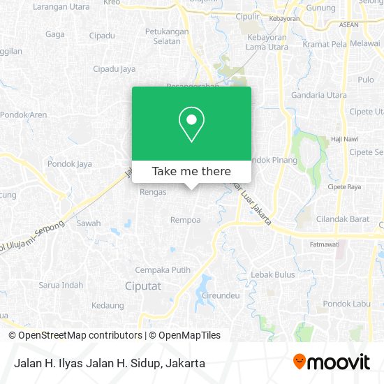 Jalan H. Ilyas Jalan H. Sidup map