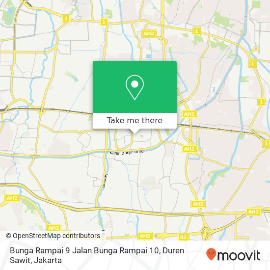 Bunga Rampai 9 Jalan Bunga Rampai 10, Duren Sawit map