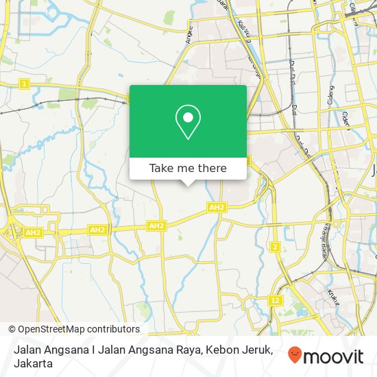 Jalan Angsana I Jalan Angsana Raya, Kebon Jeruk map