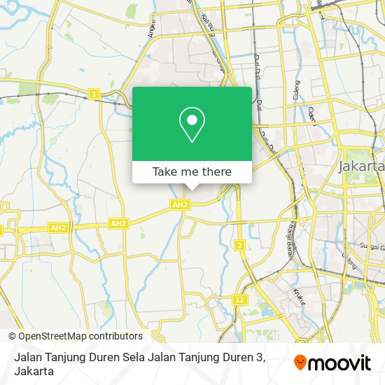 Jalan Tanjung Duren Sela Jalan Tanjung Duren 3 map