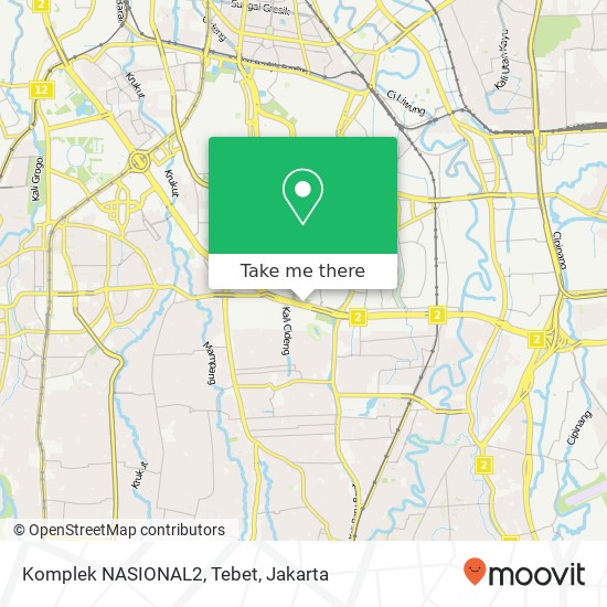 Komplek NASIONAL2, Tebet map