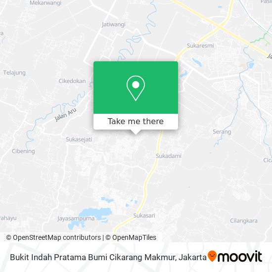 Bukit Indah Pratama Bumi Cikarang Makmur map