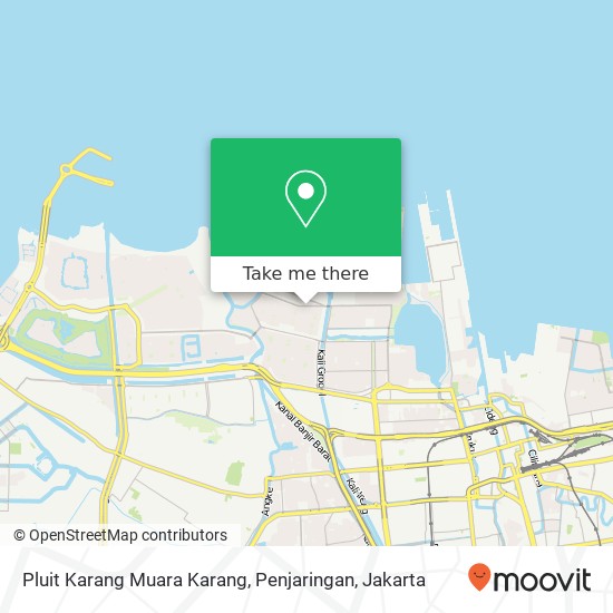 Pluit Karang Muara Karang, Penjaringan map