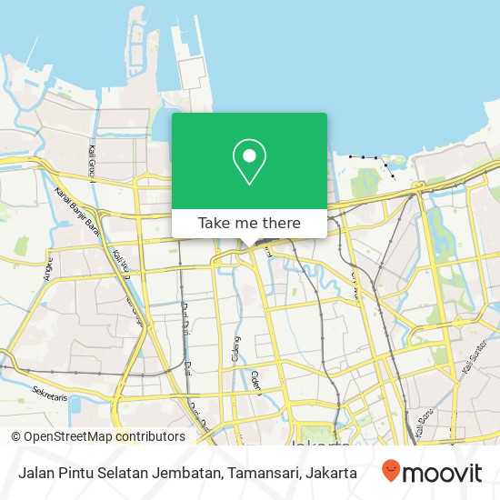 Jalan Pintu Selatan Jembatan, Tamansari map