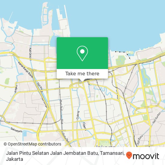 Jalan Pintu Selatan Jalan Jembatan Batu, Tamansari map