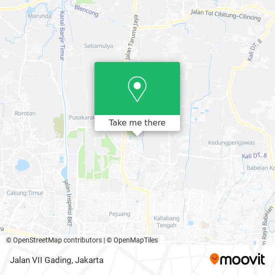 Jalan VII Gading map