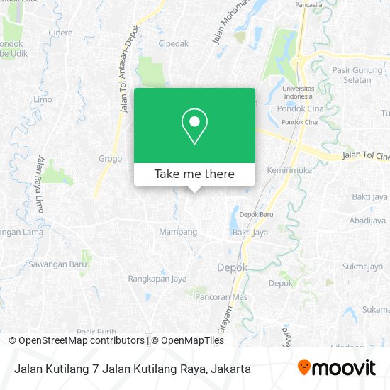 Jalan Kutilang 7 Jalan Kutilang Raya map