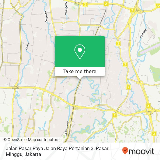 Jalan Pasar Raya Jalan Raya Pertanian 3, Pasar Minggu map