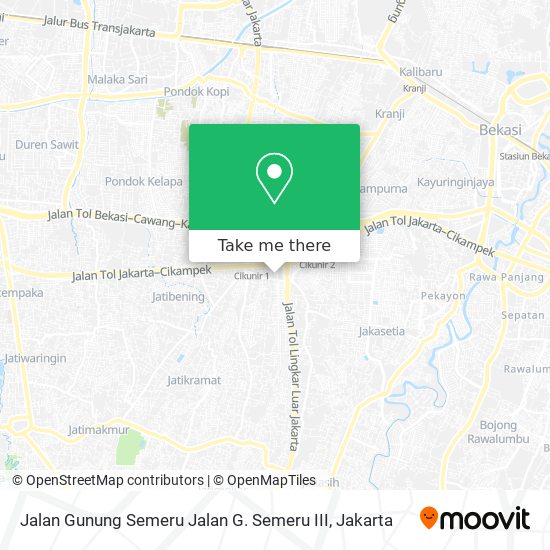 Jalan Gunung Semeru Jalan G. Semeru III map
