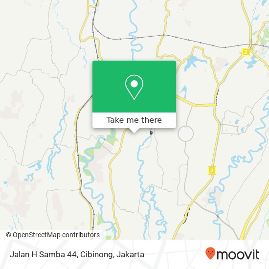 Jalan H Samba 44, Cibinong map