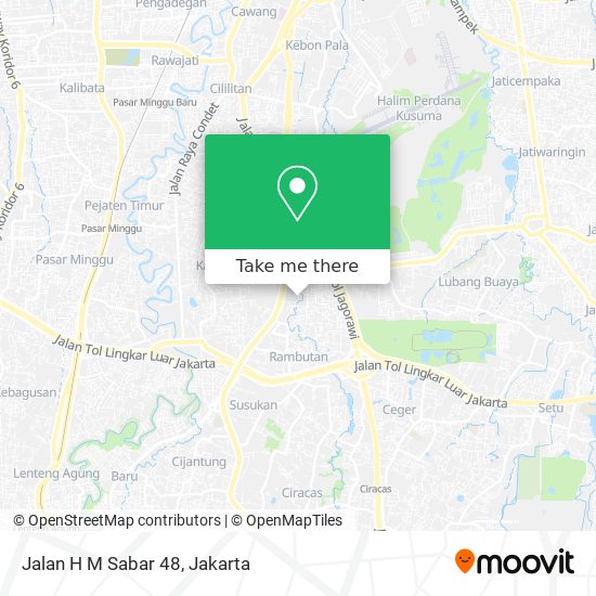 Jalan H M Sabar 48 map