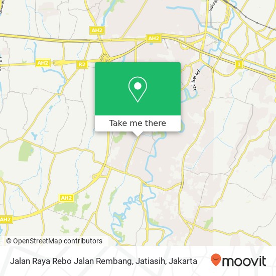 Jalan Raya Rebo Jalan Rembang, Jatiasih map