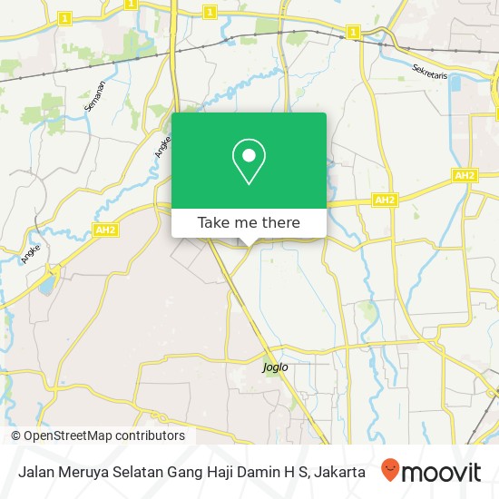 Jalan Meruya Selatan Gang Haji Damin H S map