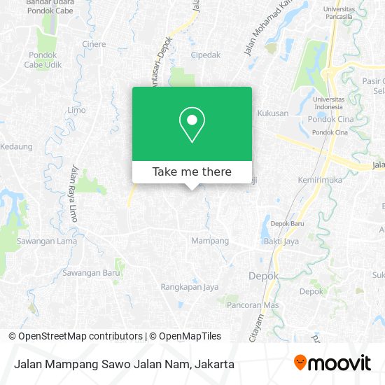 Jalan Mampang Sawo Jalan Nam map