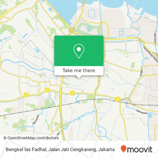 Bengkel las Fadhal, Jalan Jati Cengkareng map