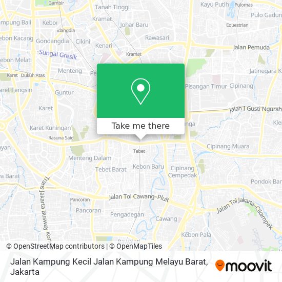 Jalan Kampung Kecil Jalan Kampung Melayu Barat map